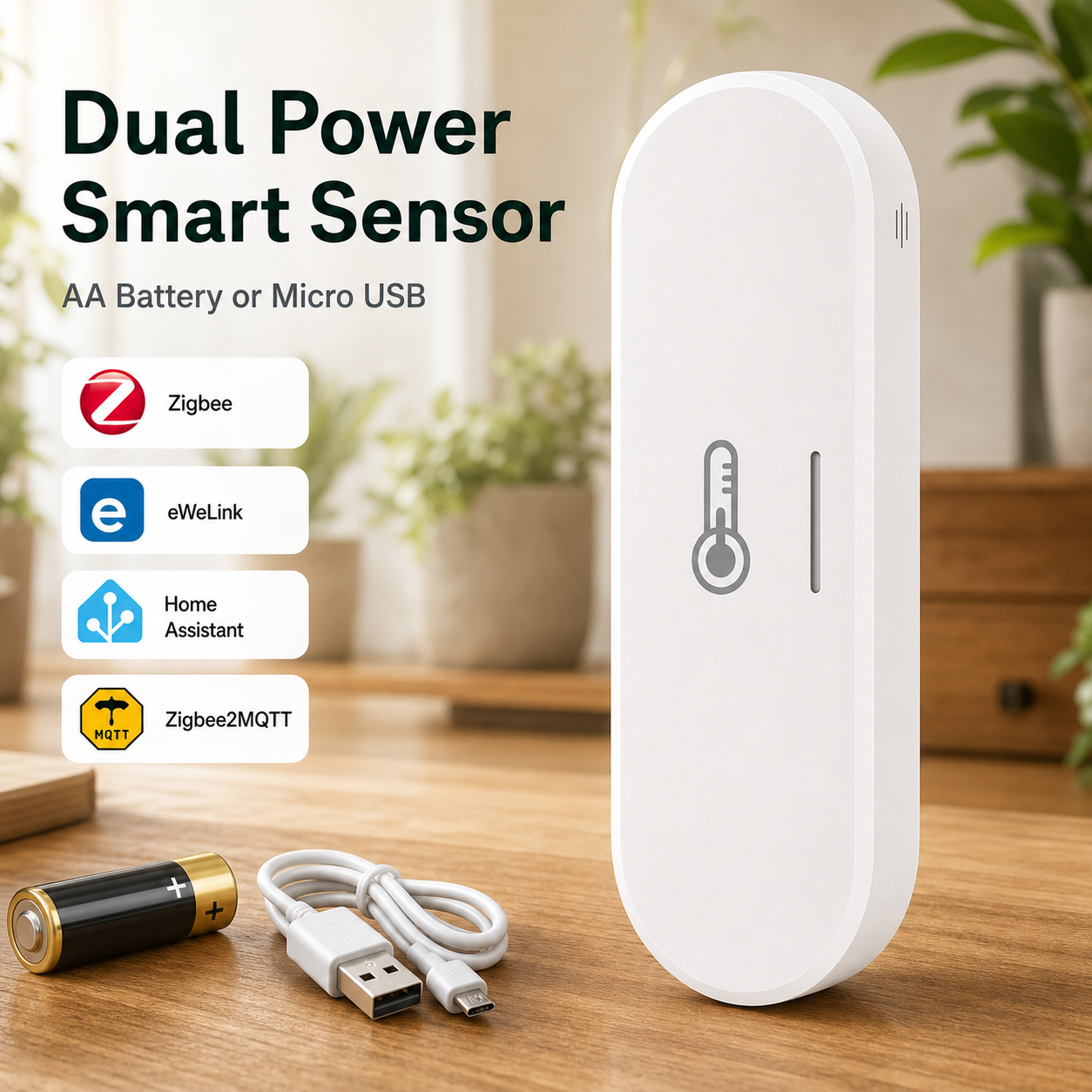 Smart Home Group - Tuya Smart Zigbee Temperature and Humidity