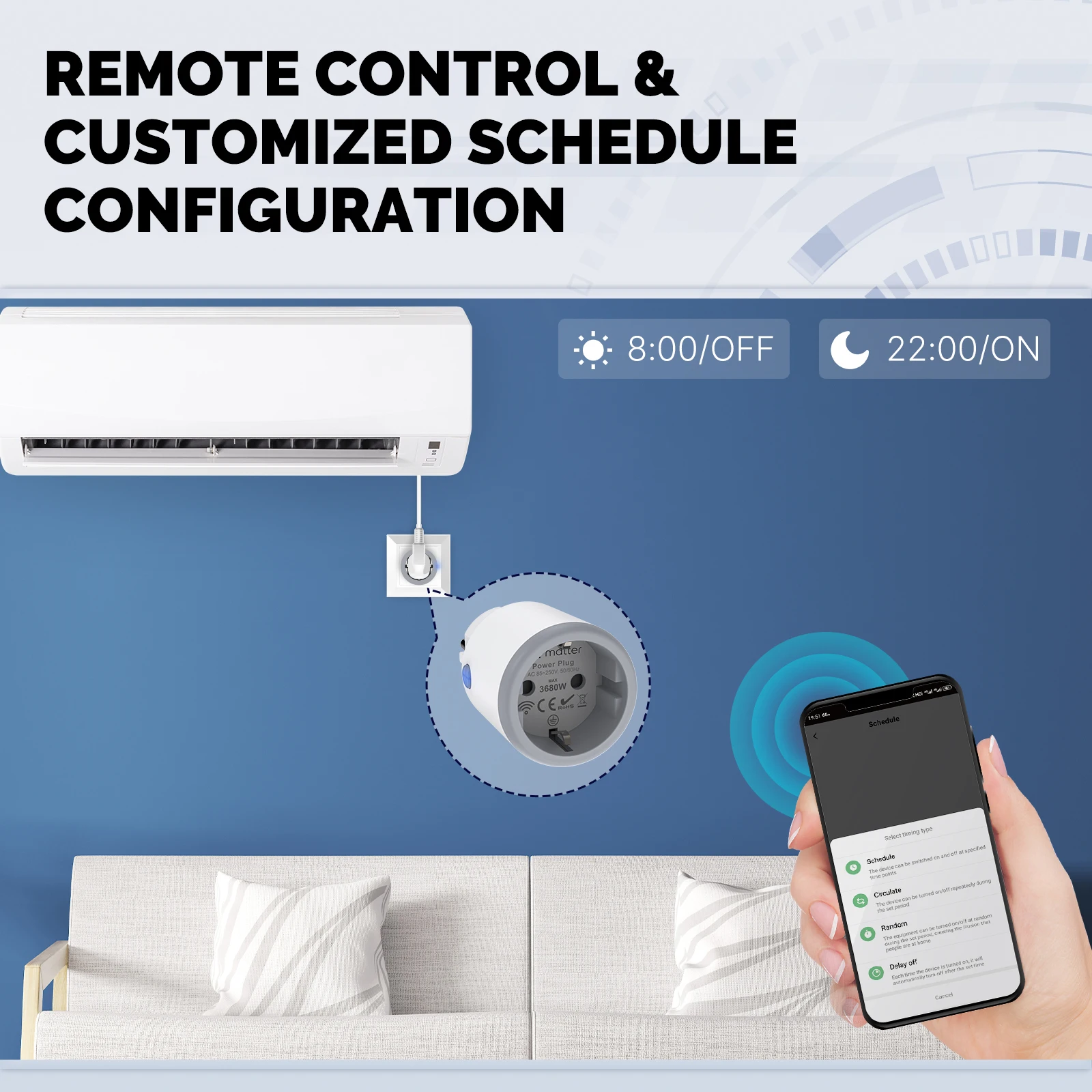 MOES Smart EU/US/UK Plug Matte - Smart Home Group reseña y precio