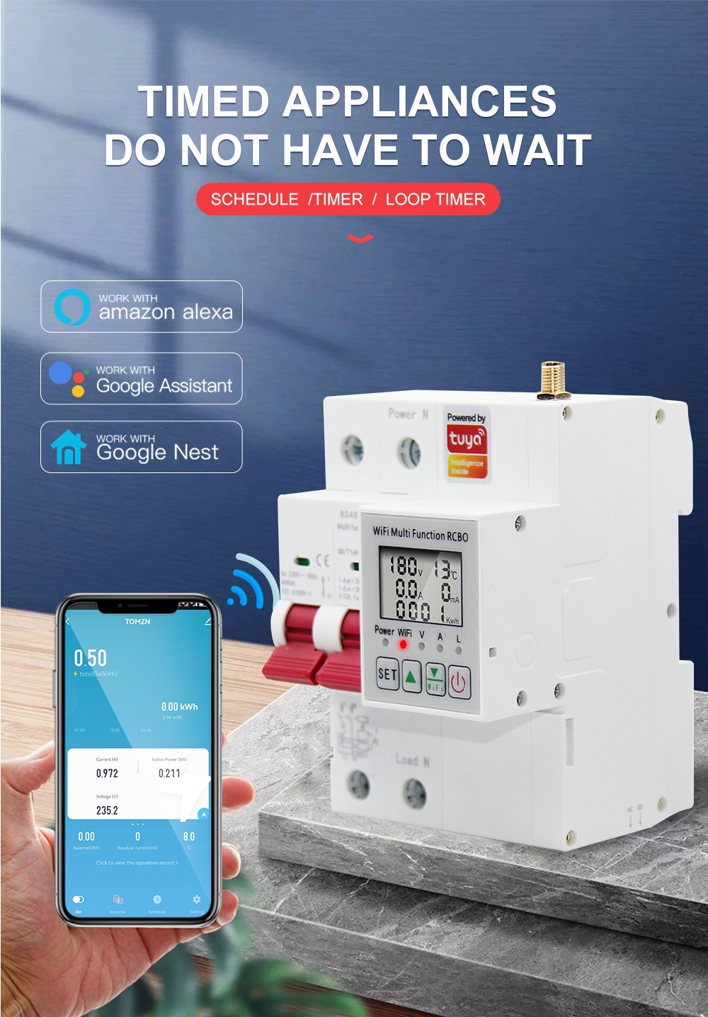 Smart Electric Energy Meter Wi - Smart Home Energy reseña y precio