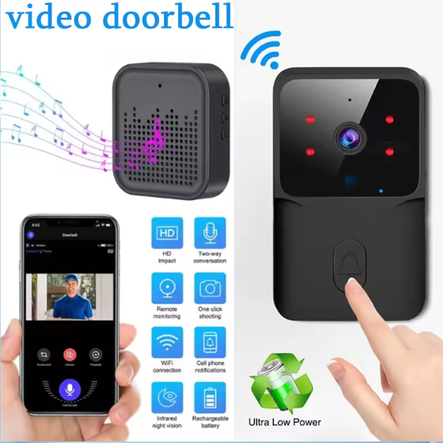 2026 WiFi Video Doorbell 1080P - Smart Home Video Doorbell reseña y precio