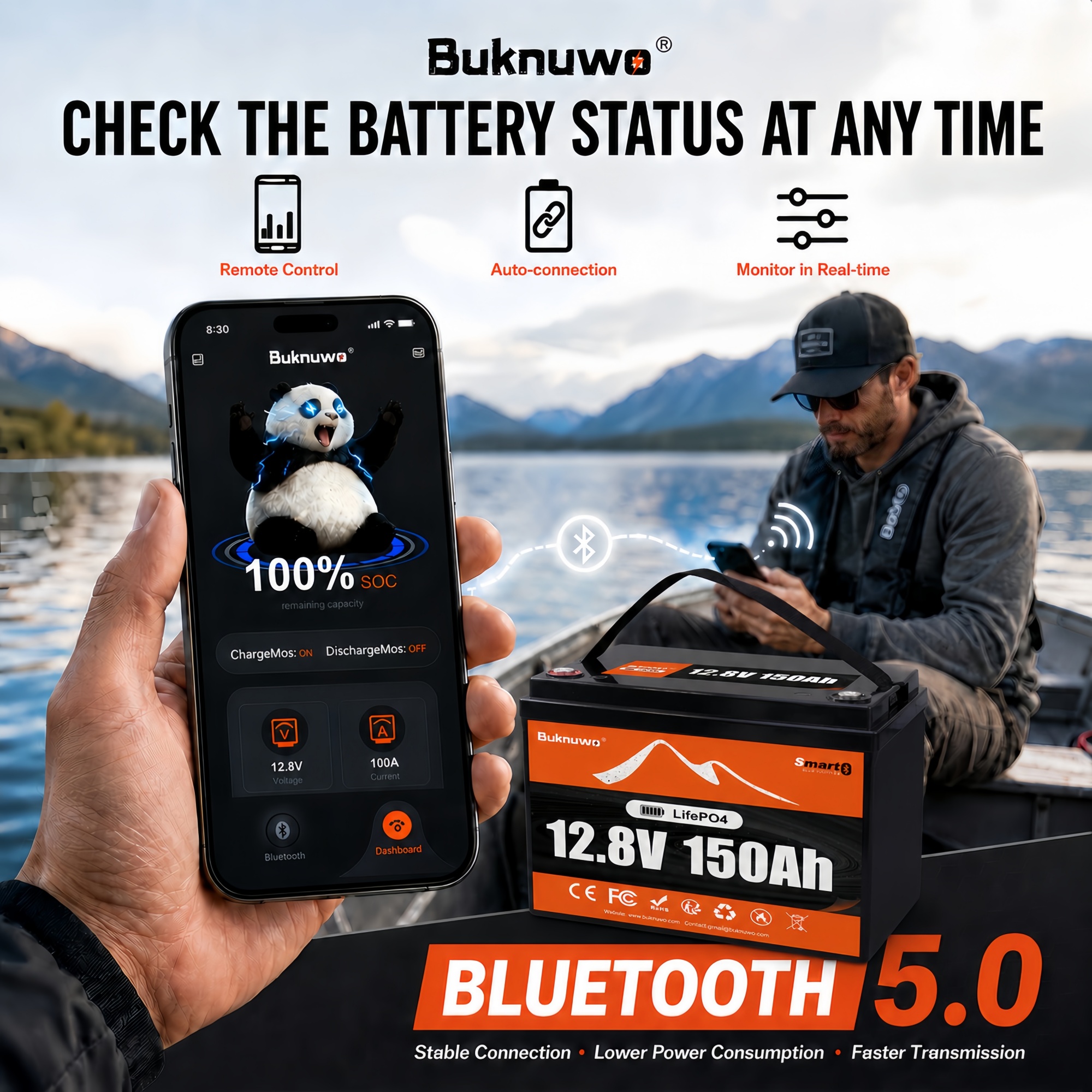 Buknuwo Smart 12V/12.8V 150Ah  - Smart Home News reseña y precio