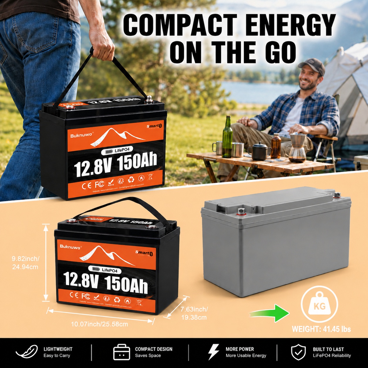 Buknuwo Smart 12V/12.8V 150Ah  - Smart Home News reseña y precio