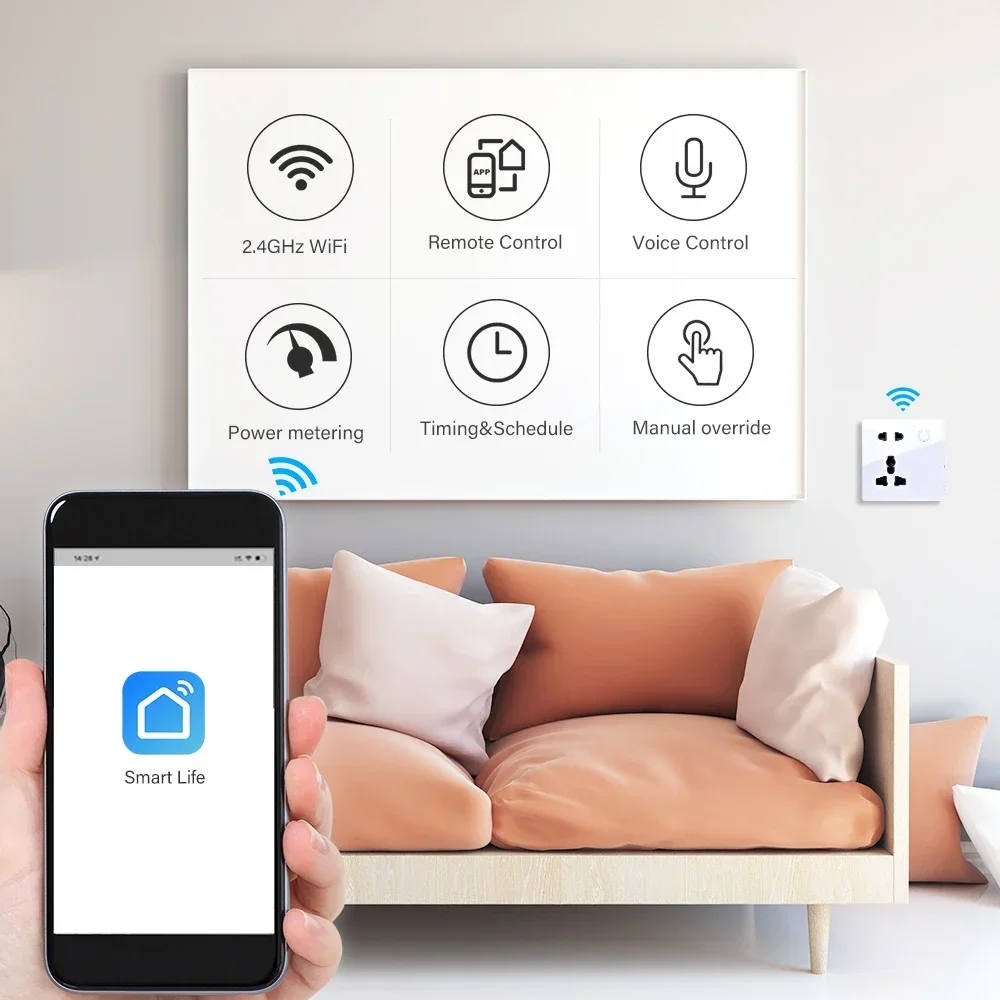 Customized Smart WiFi Wall Soc - Smart Wall Socket reseña y precio