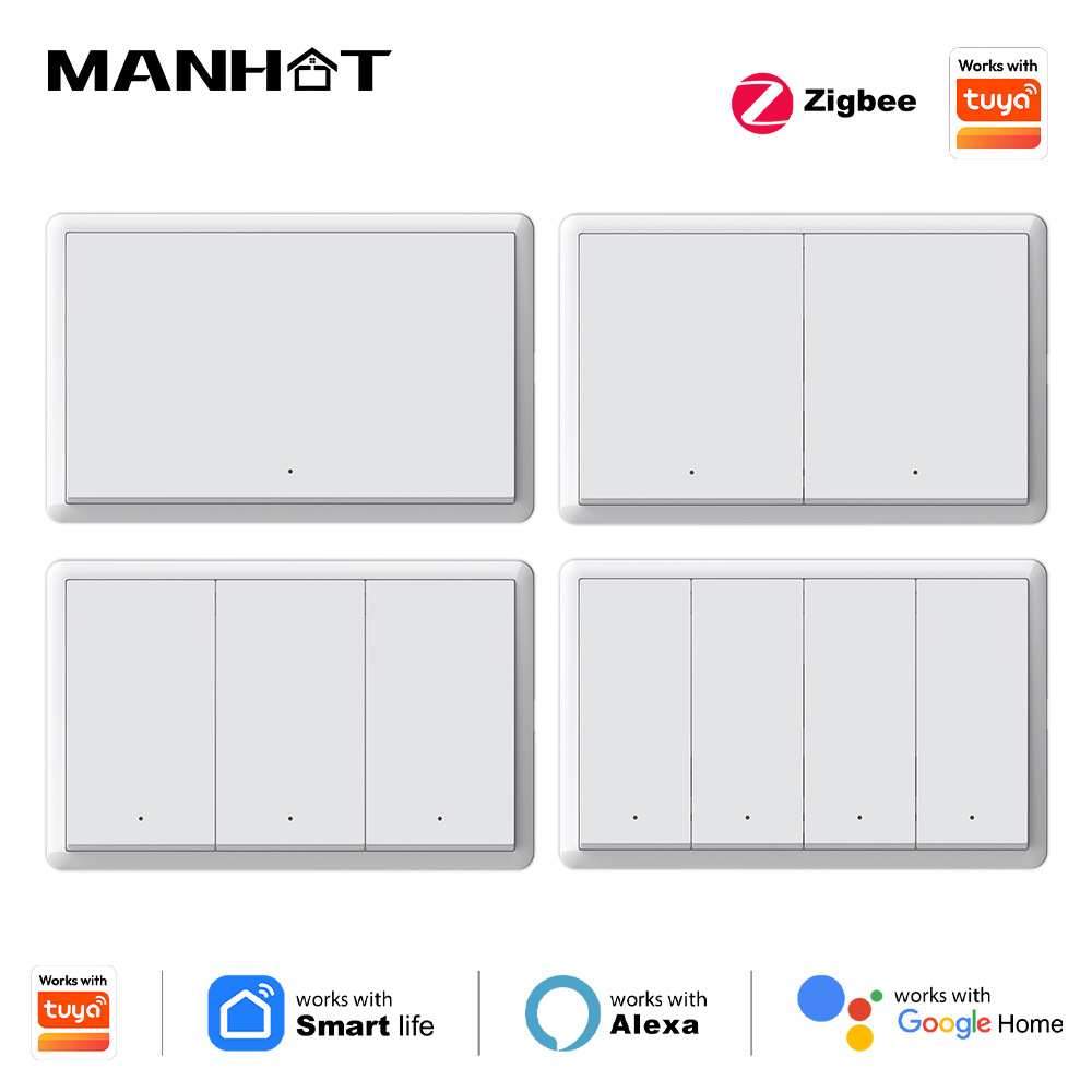 Manhot Smart zigbee Switch No  - Smart Home Alexa reseña y precio