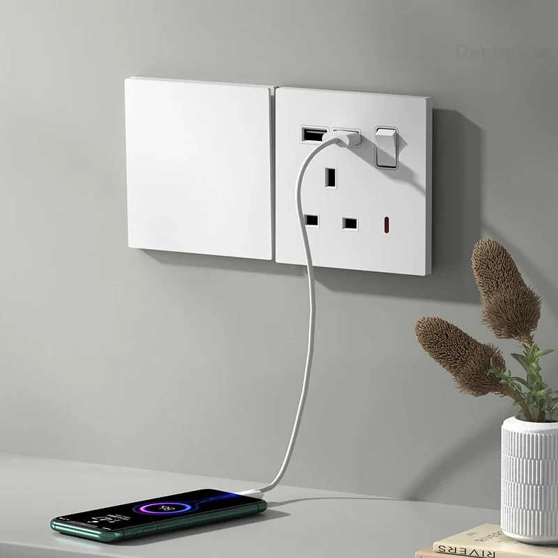 UK Standard Power Socket 13A Q - Smart Wall Socket reseña y precio