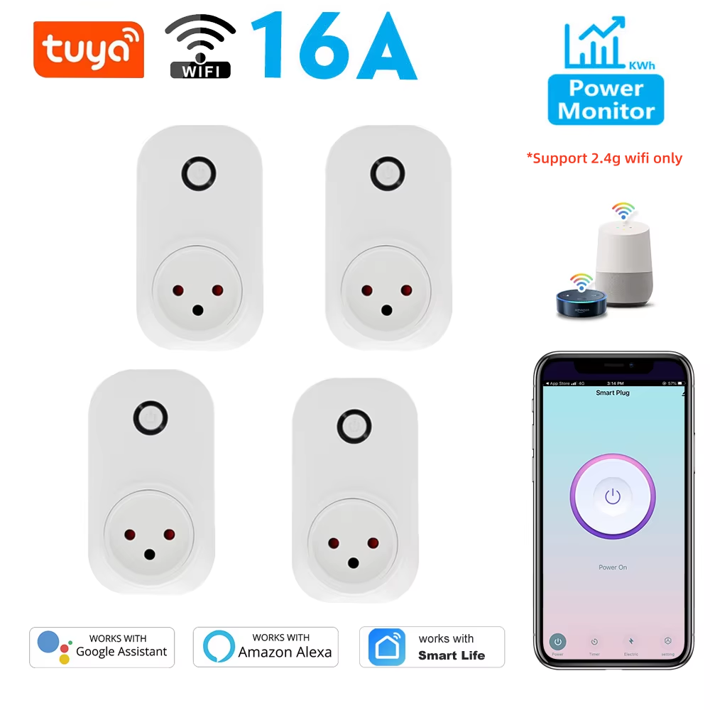 Tuya Smart Socket IsraeL Plug  - Smart Wall Socket reseña y precio