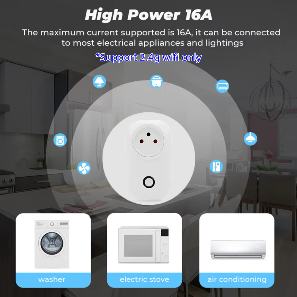 Tuya Smart Socket IsraeL Plug  - Smart Wall Socket reseña y precio