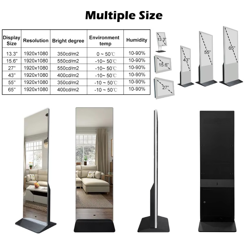 43inch 55inch 65inch Gym Fitne - Smart Home Gym Mirror reseña y precio