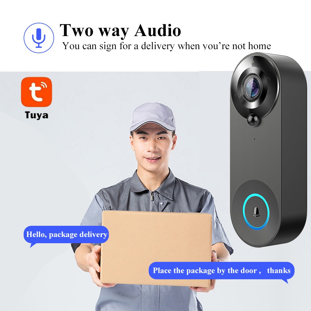 Tuya 1080P Wireless WIFI Doorb - Smart Home Video Doorbell reseña y precio