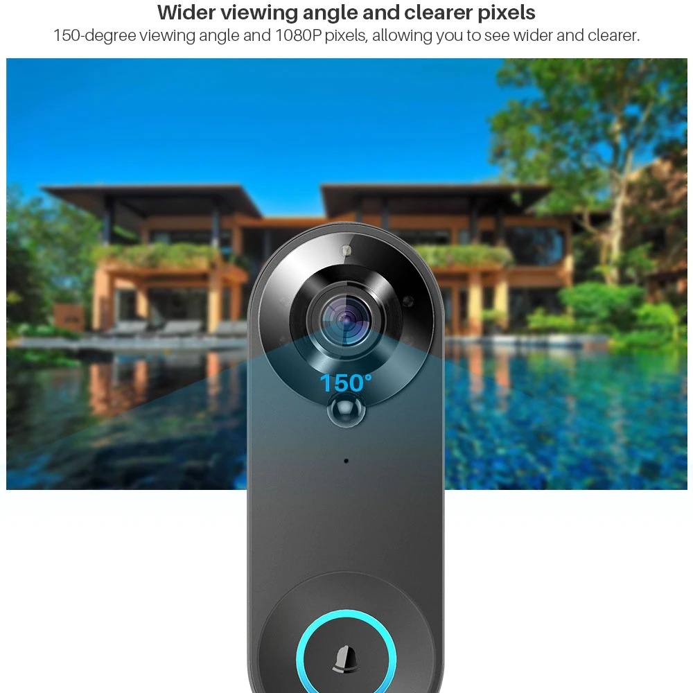 Tuya 1080P Wireless WIFI Doorb - Smart Home Video Doorbell reseña y precio
