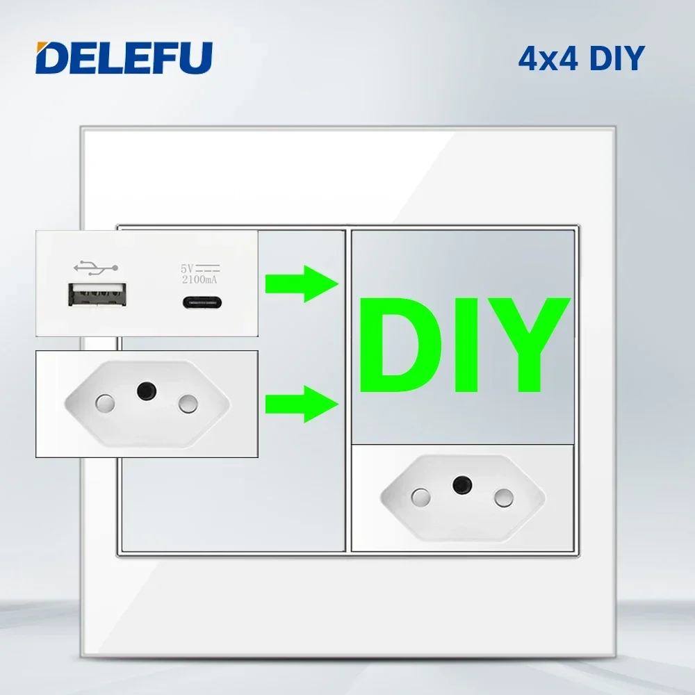 DELEFU Brazil Italian Chile Me - Smart Wall Socket reseña y precio