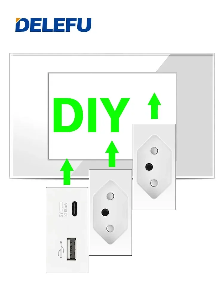 DELEFU Brazil Italian Chile Me - Smart Wall Socket reseña y precio