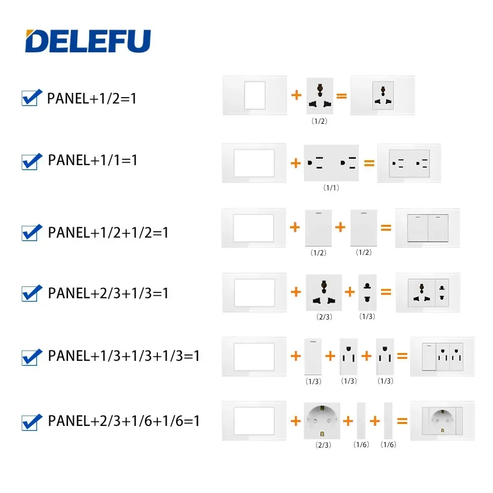 DELEFU Brazil Italian Chile Me - Smart Wall Socket reseña y precio