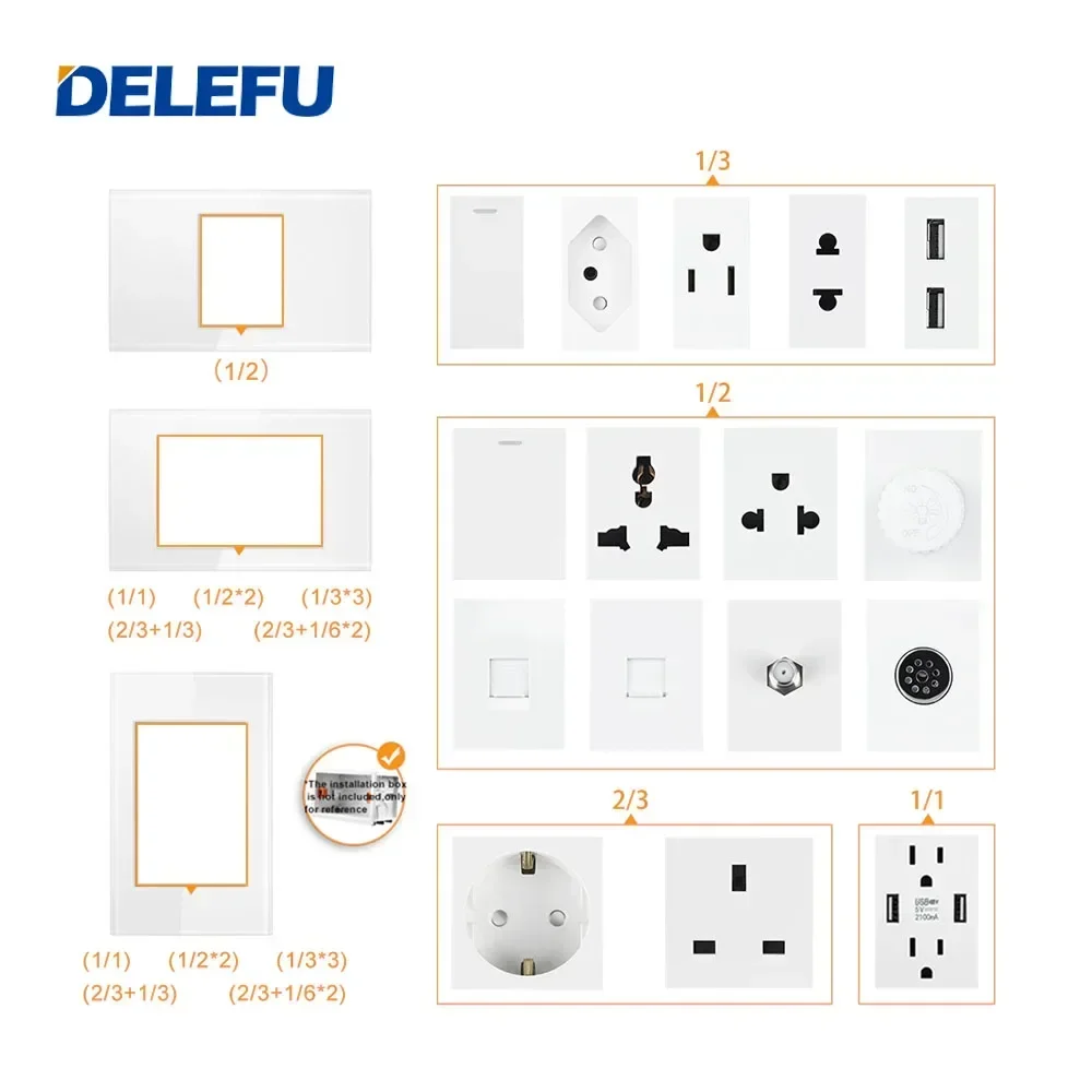 DELEFU Brazil Italian Chile Me - Smart Wall Socket reseña y precio