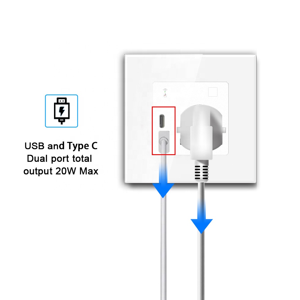 New Smart Home Wall Socket EU  - Smart Wall Socket reseña y precio