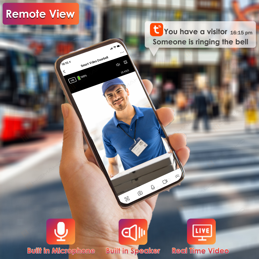 Tuya WiFi Doorbell Camera Outd - Smart Home Video Doorbell reseña y precio