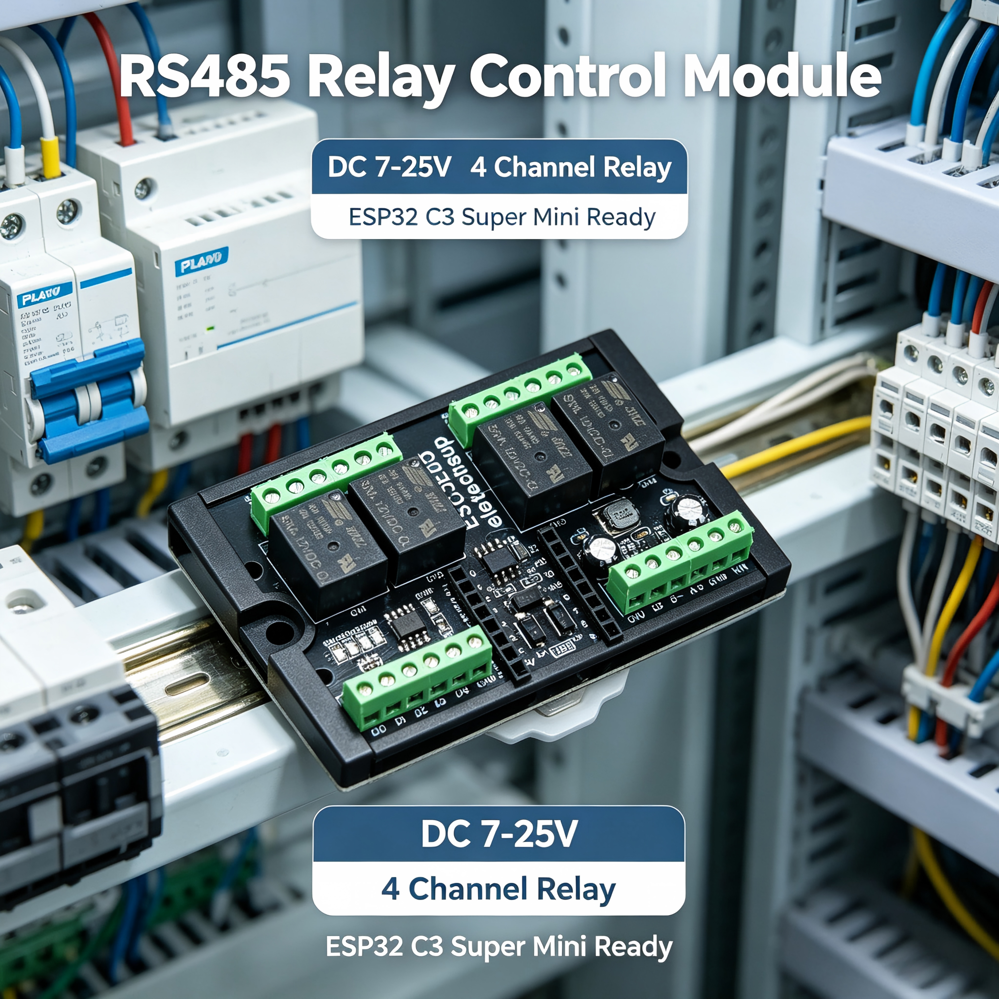 ESC3B04 ESP32-C3 Industrial Re - Smart Home With Plc reseña y precio