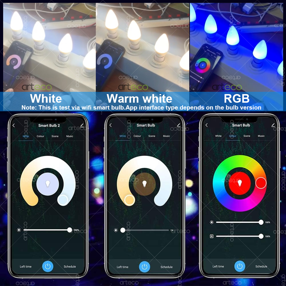 Tuya E14 Candle Lamp Smart Lif - Wifi Led Dimmer reseña y precio