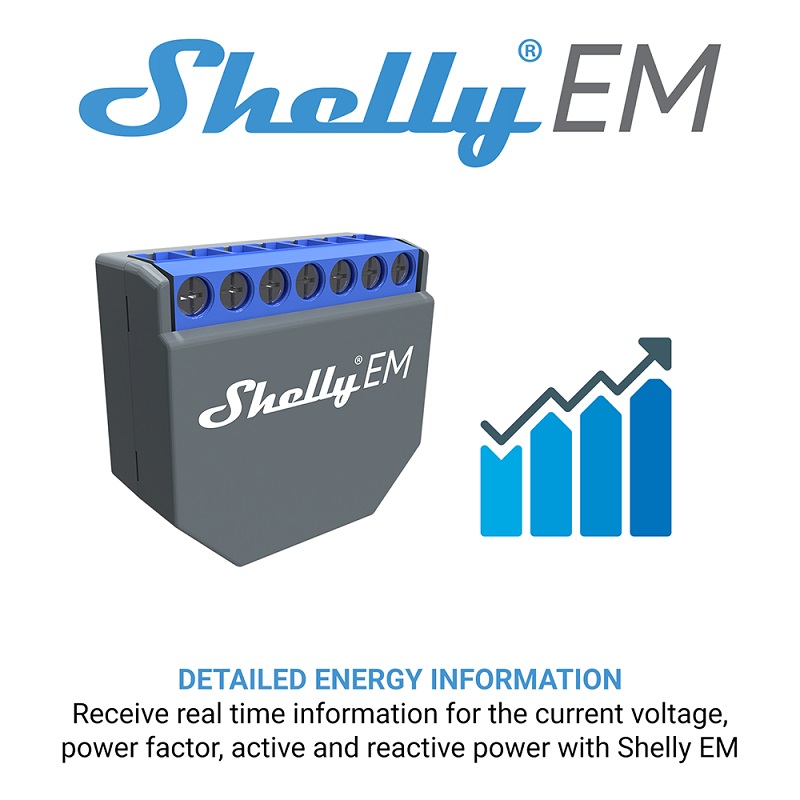 SHELLY EM Wifi Smart Life Cont - Smart Home Alexa reseña y precio