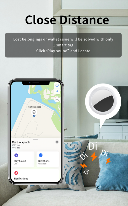 JSPTEC Airtag Bluetooth GPS Tr - Smart Home Group reseña y precio