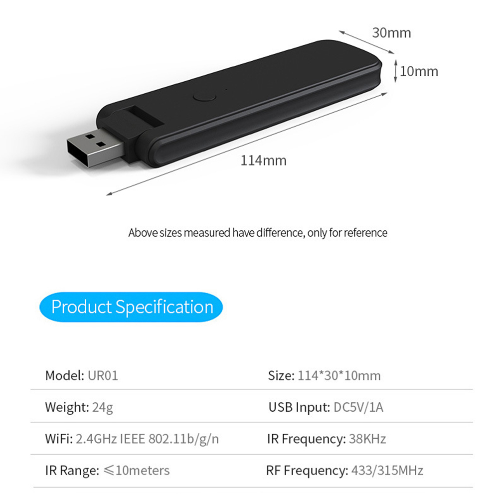 1Pc Smart RF IR Remote Control - Smart Home Energy reseña y precio