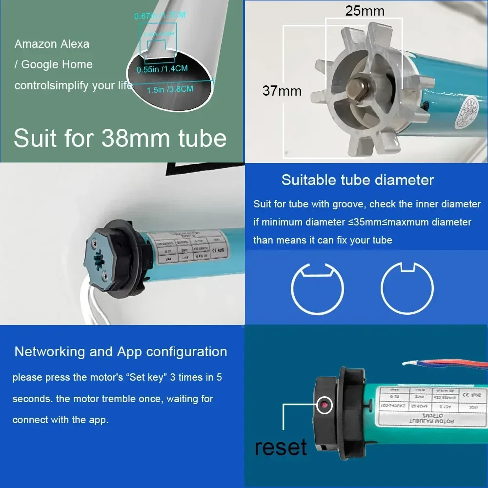 SZMYQ 25mm 2N Tuya Smart Curta - Smart Home Alexa reseña y precio