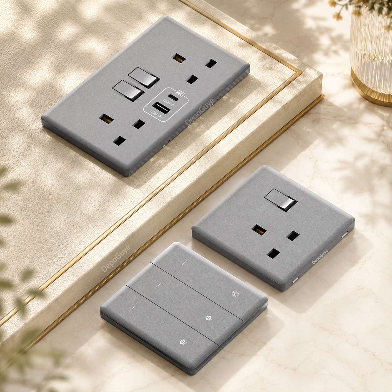 Ultra-Thin UK Power Socket 13A - Smart Wall Socket reseña y precio