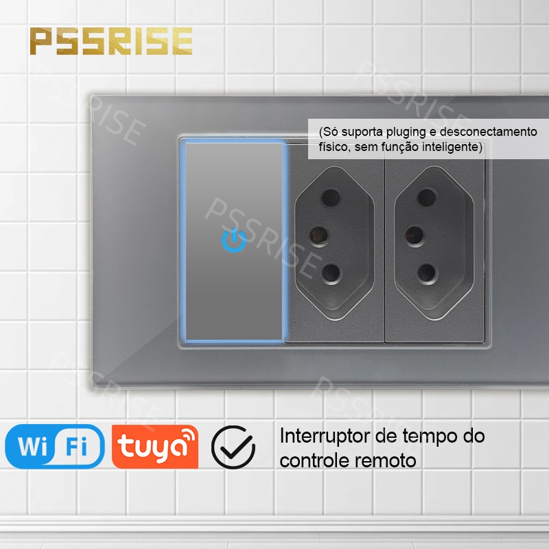 PSSRISE Grey Glass Full-paddle - Smart Wall Socket reseña y precio