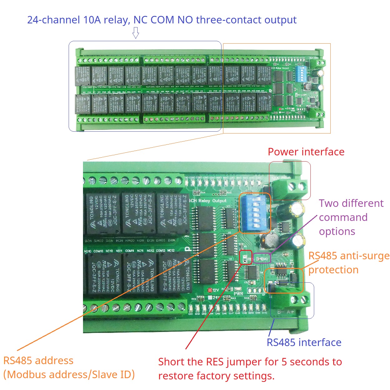 NC COM NO Dry Contact Output 2 - Smart Home With Plc reseña y precio