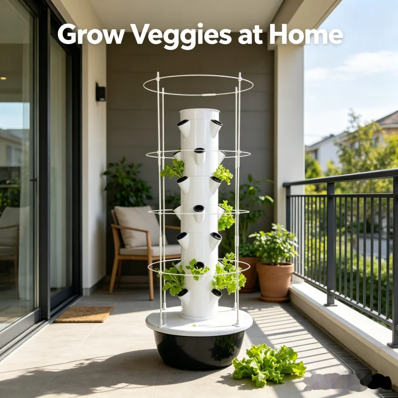 Smart Vertical Hydroponic Towe - Smart Home Kit reseña y precio