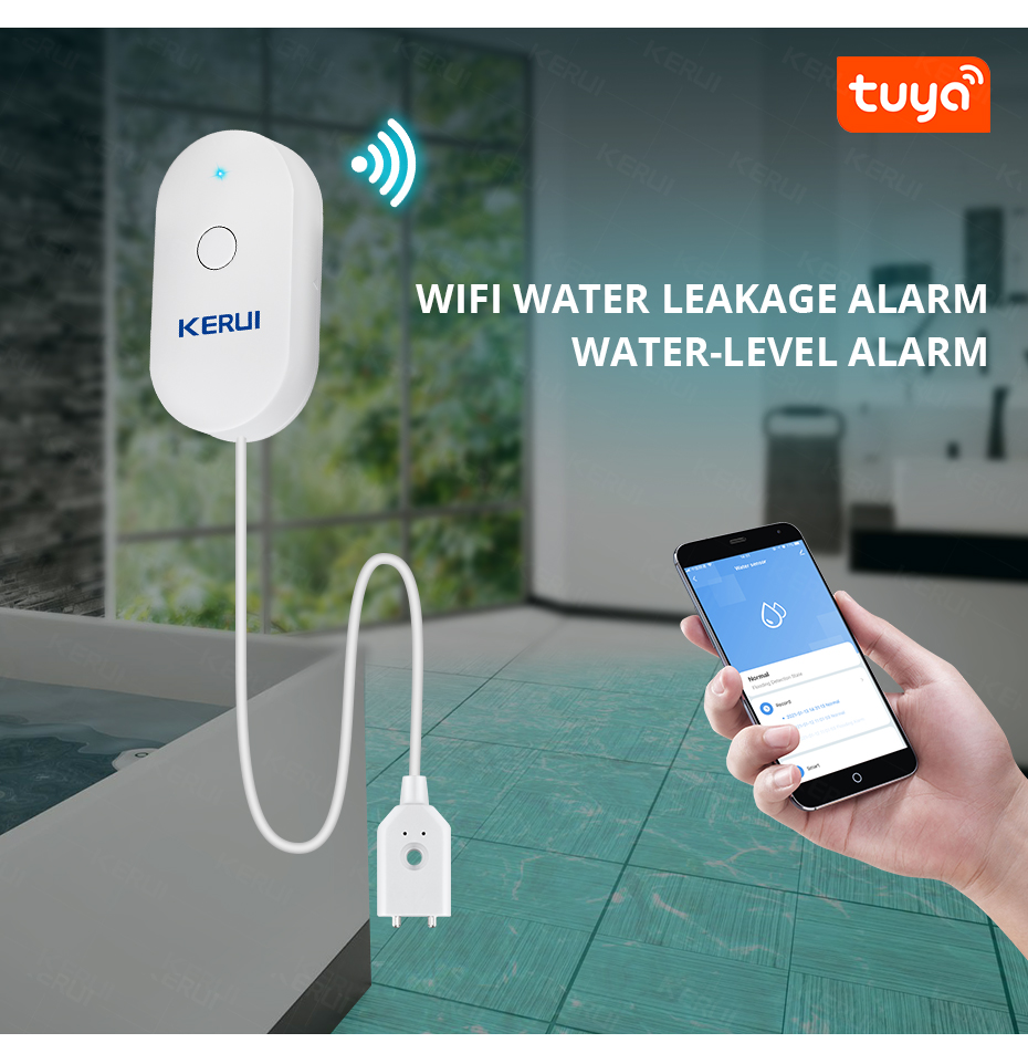 KERUI Smart  WiFi Water Sensor - Smart Home News reseña y precio