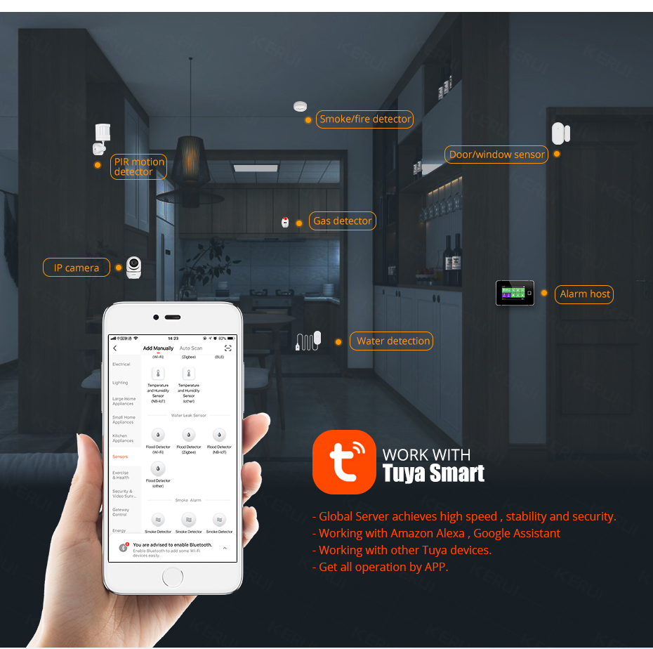 KERUI Smart  WiFi Water Sensor - Smart Home News reseña y precio