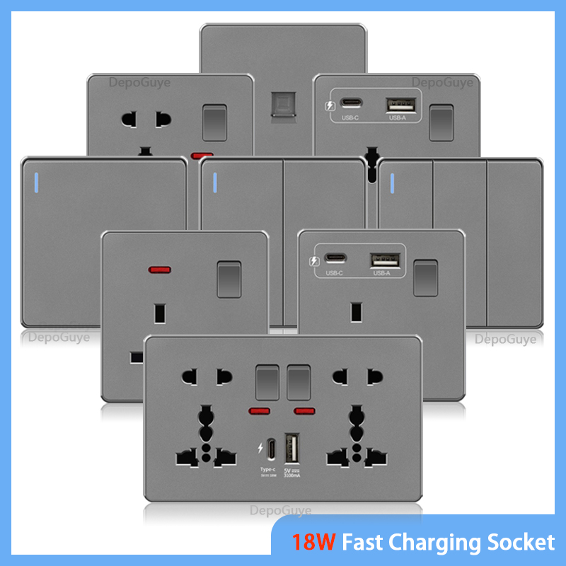 UK 13A with USB Type-c 18W Qui - Smart Wall Socket reseña y precio