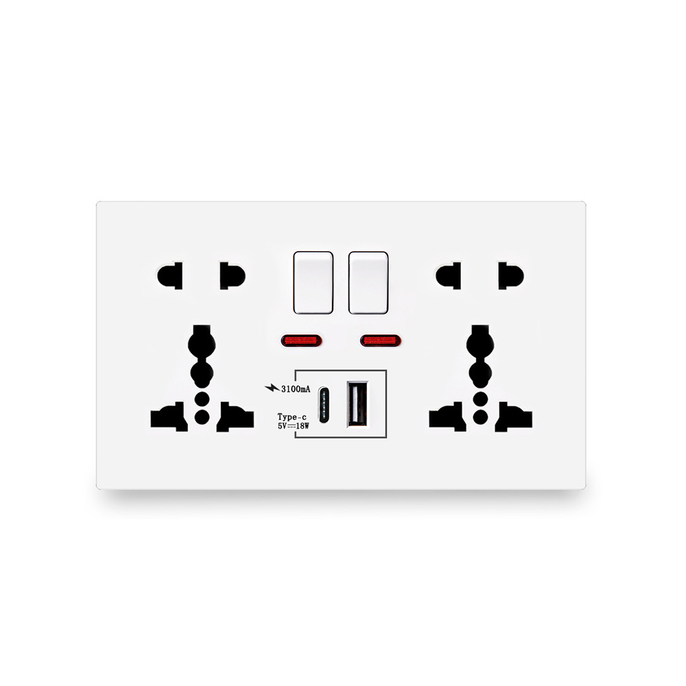 18W Type-C Fast Charge Wall Ou - Smart Wall Socket reseña y precio