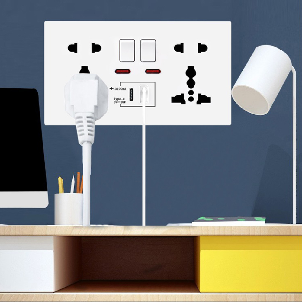 18W Type-C Fast Charge Wall Ou - Smart Wall Socket reseña y precio