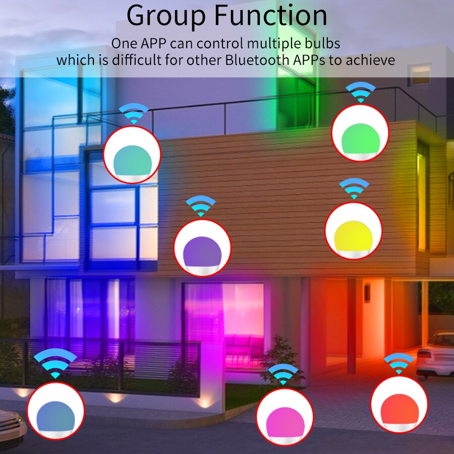 E27 WiFi Smart LED Bulb RGBCW  - Wifi Led Dimmer reseña y precio
