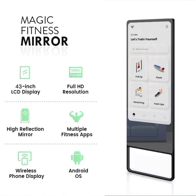 Hot Sale Smart Workout Mirror  - Smart Home Gym Mirror reseña y precio