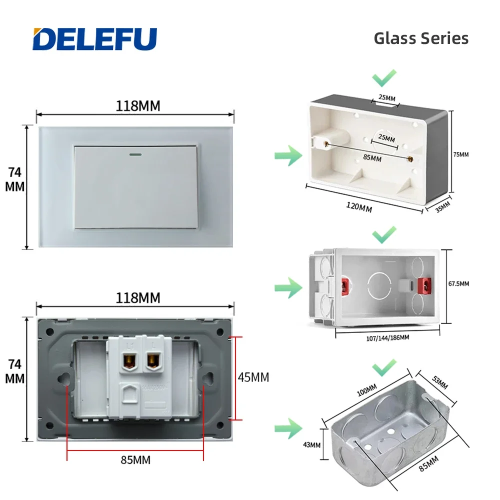 DELEFU Tempered glass panel Br - Smart Home News reseña y precio