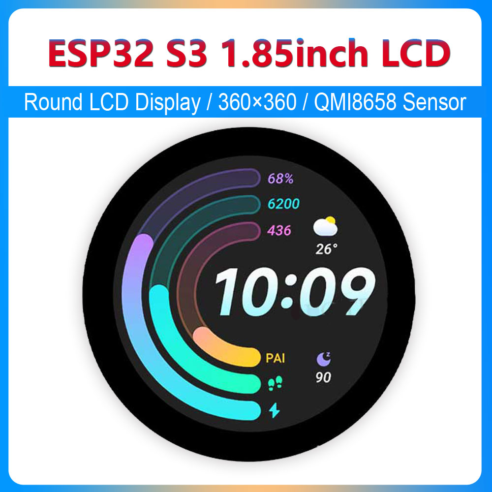 ESP32 S3 1.85 inch Round LCD D - Smart Home Arduino reseña y precio
