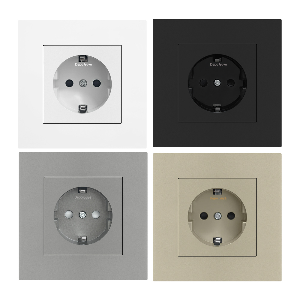 White EU standard electrical w - Smart Wall Socket reseña y precio
