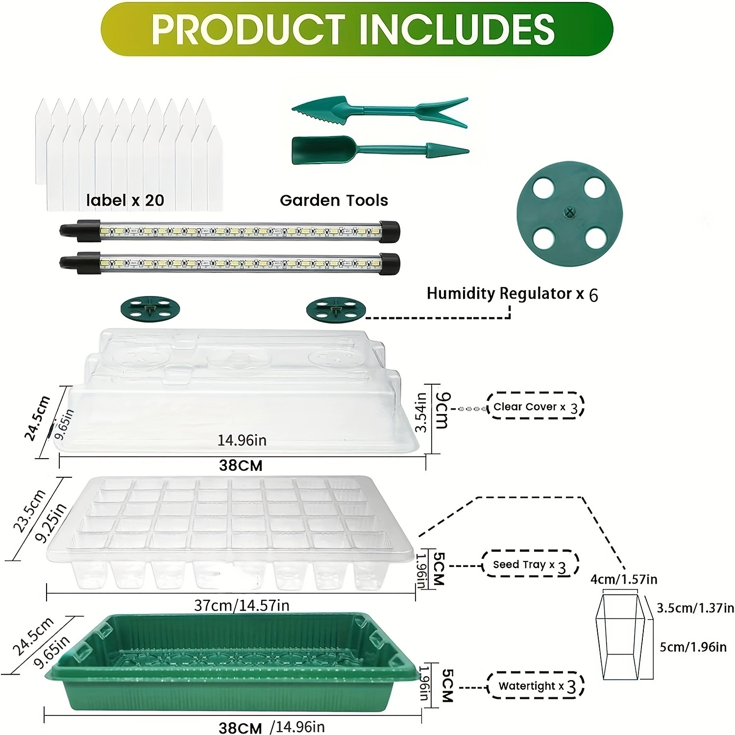 Seed Starter Trays With High D - Smart Home Kit reseña y precio