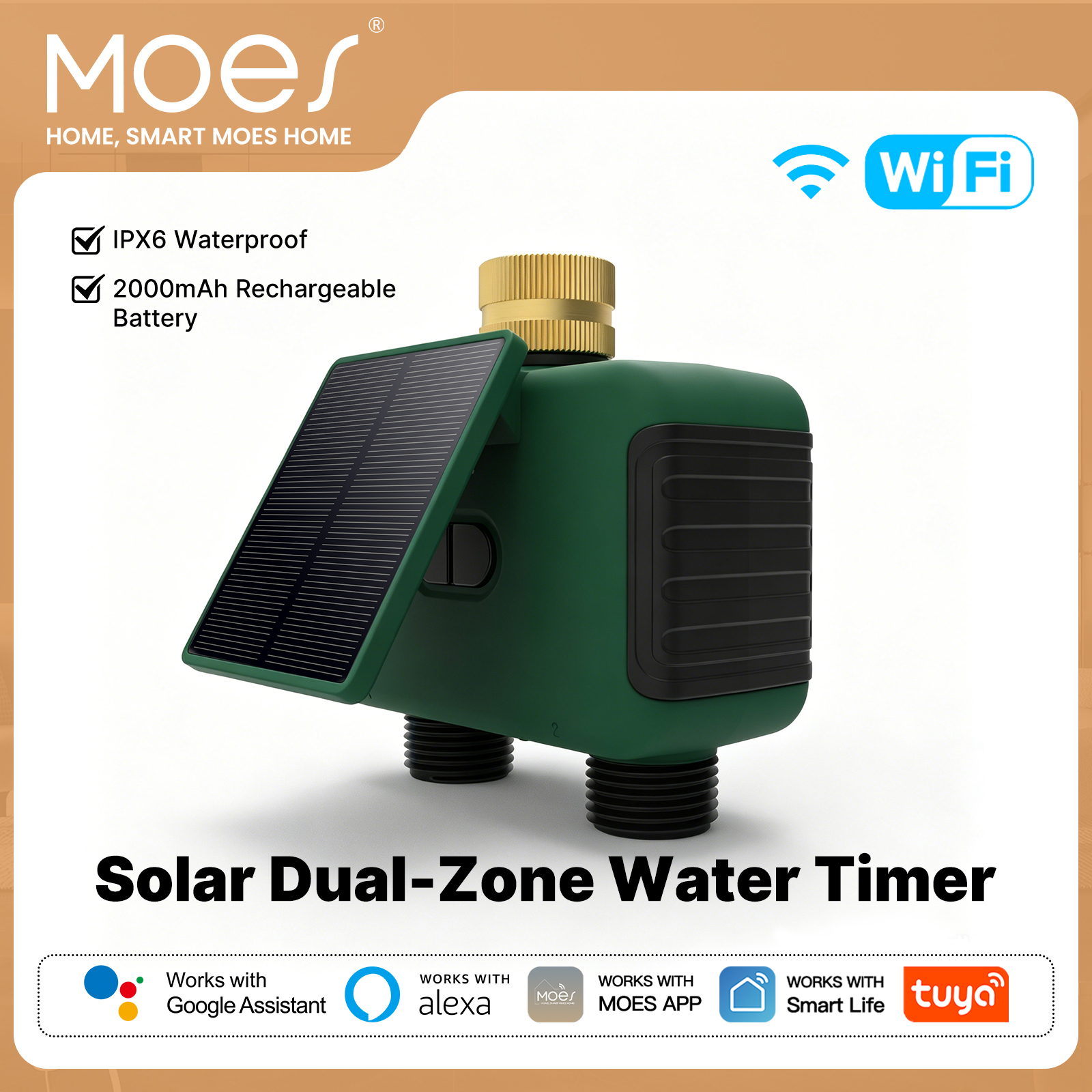 MOES Tuya WiFi Smart Solar Dua - Smart Home Energy reseña y precio