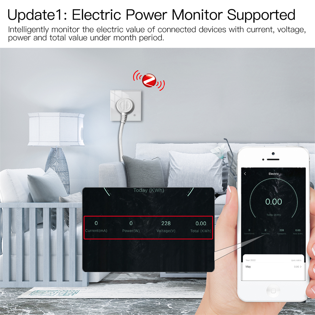 MOES ZigBee Smart Wall Socket, - Smart Wall Socket reseña y precio