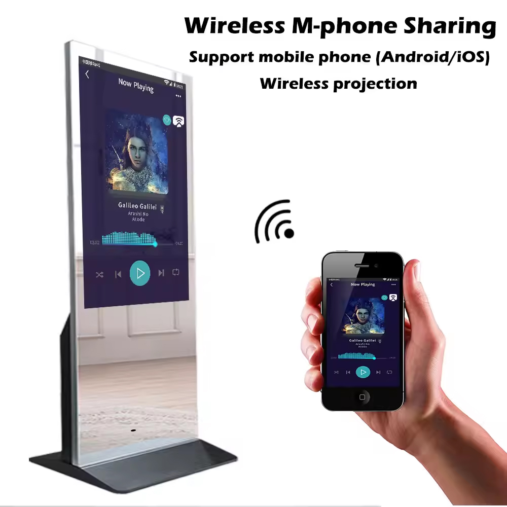 LCD smart touch digital signag - Smart Home Gym Mirror reseña y precio