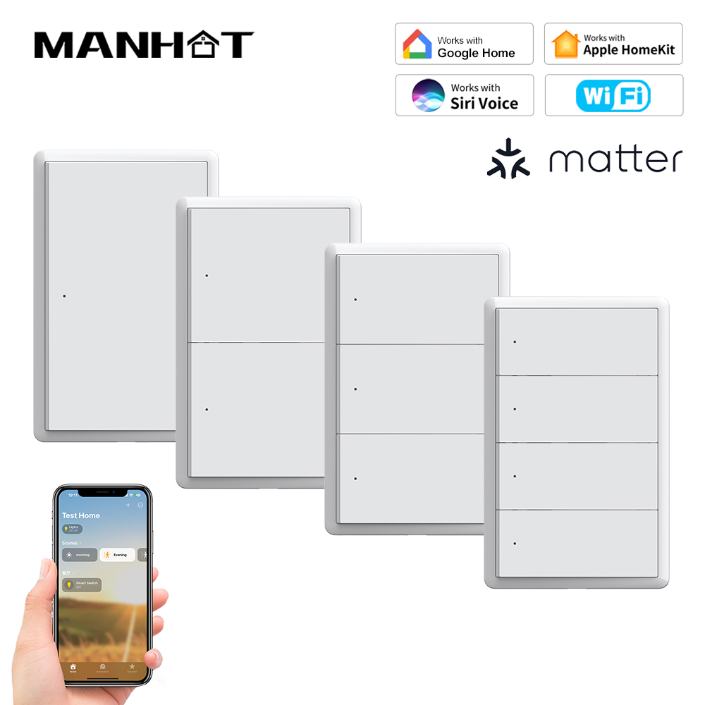 MANHOT Homekit WiFi Smart Swit - Smart Home Alexa reseña y precio