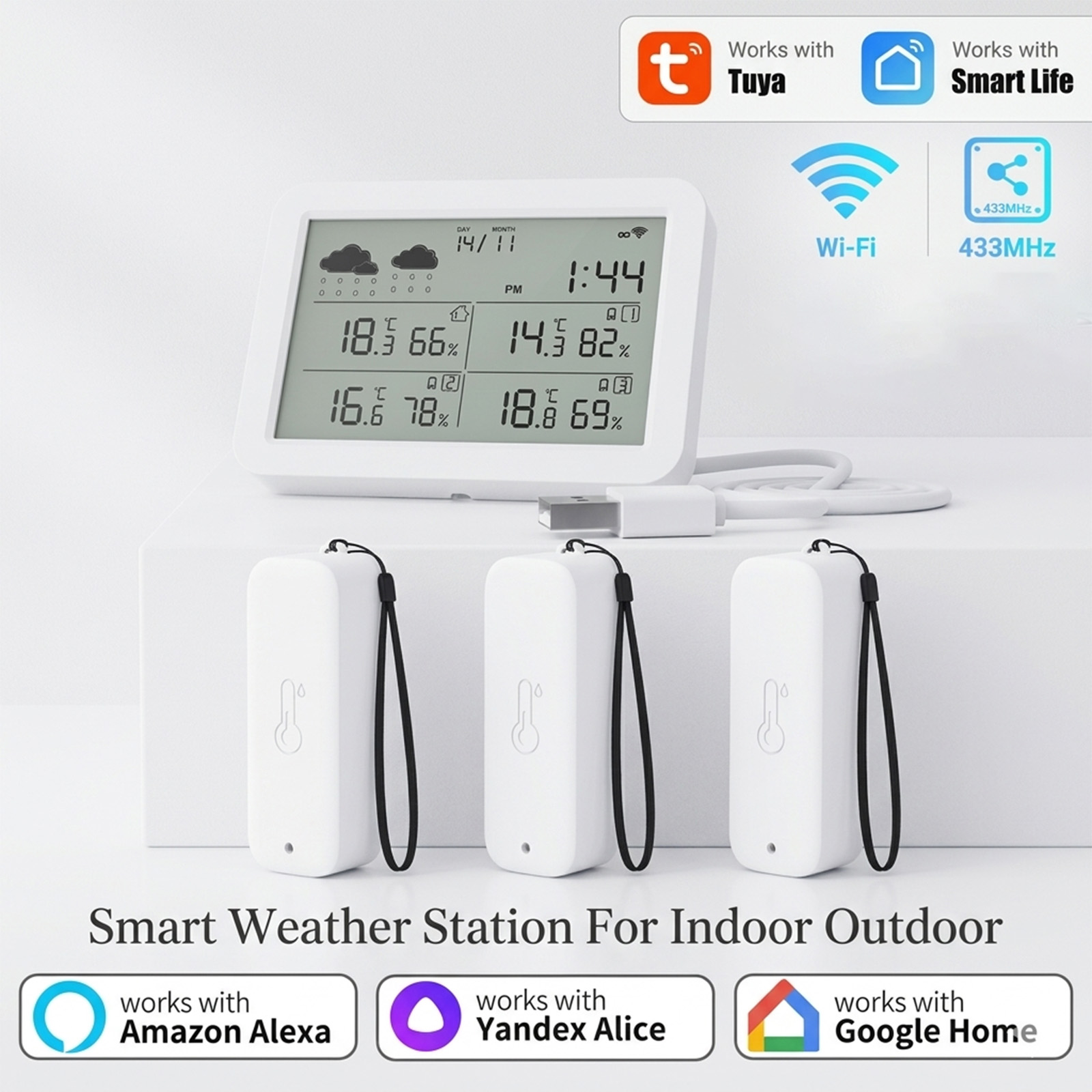 Tuya WiFi+RF433 Weather Statio - Smart Home Elements reseña y precio