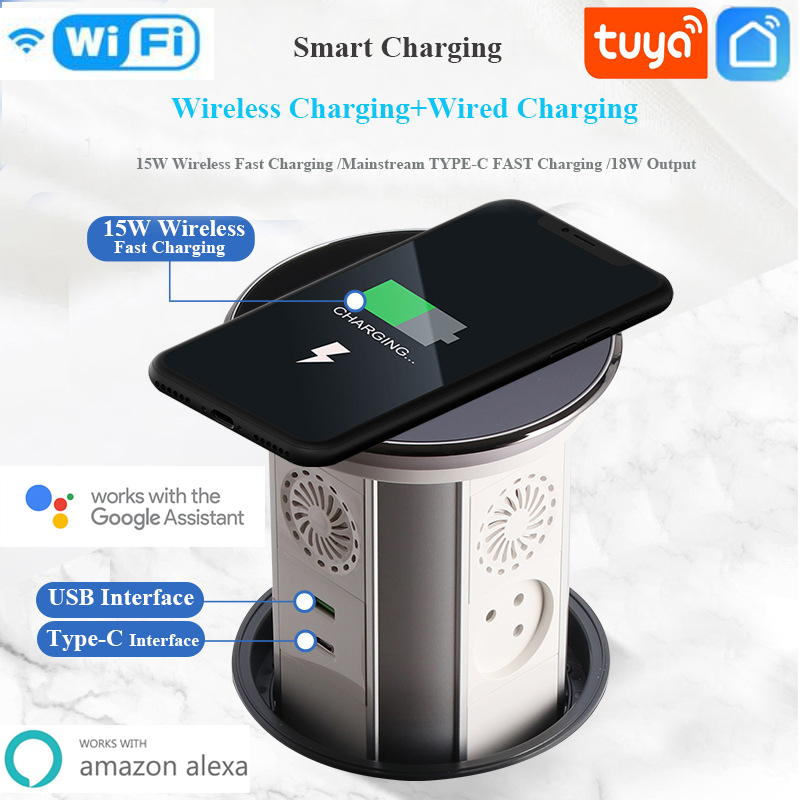 WIFI Tuya Touch Automatic Lift - Smart Wall Socket reseña y precio