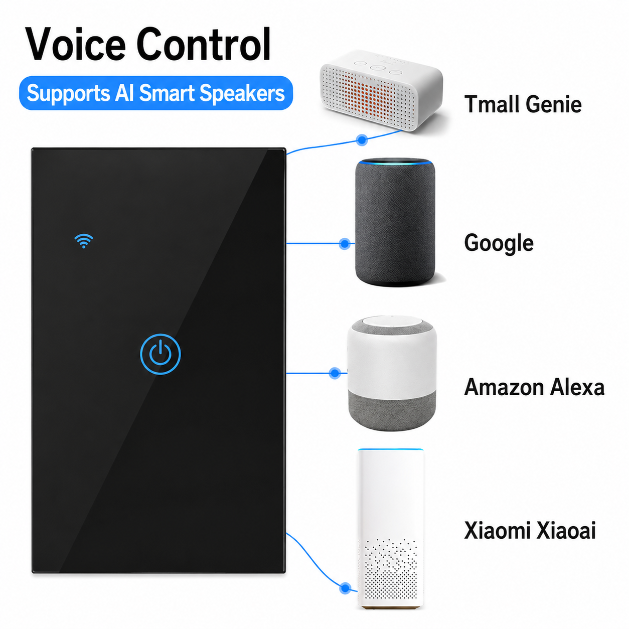 Tuya US Standard Touch Light S - Smart Home Alexa reseña y precio