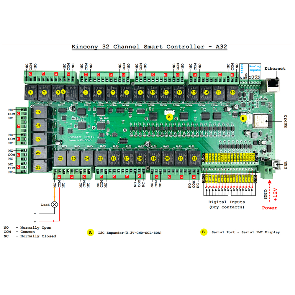 KC868-A32 ESP32 Wifi  RS232 US - Smart Home Arduino reseña y precio