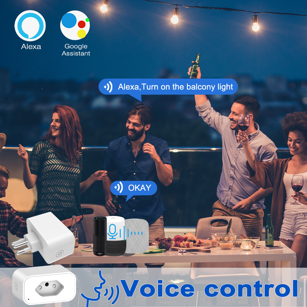 Tuya WiFi Smart Socket Brazil  - Smart Wall Socket reseña y precio